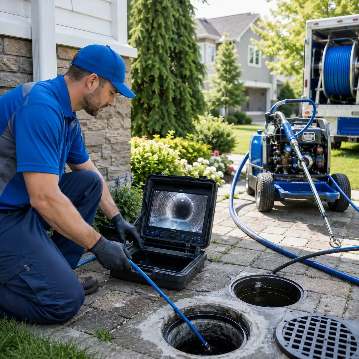 Outdoor drain cleaning professionals serving Mecca, IN
